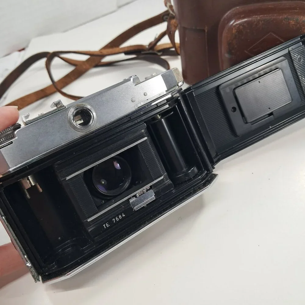 AGFA KARAT 36 film CAMERA SYNCHRO-COMPUR Folding Rangefinder‎ Rodenstock Heligon